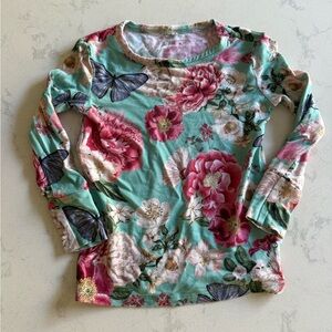 Posh Peanut Floral Pajama Top Size 3-4T